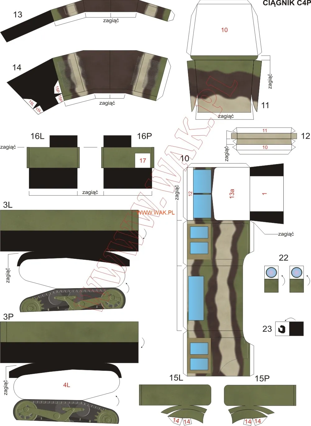  Traktor C4P so 75 mm poľným delom